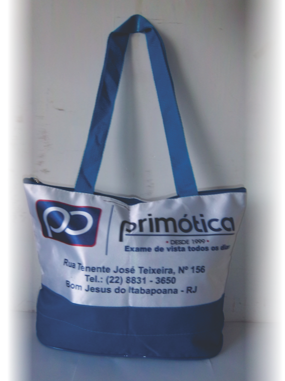 BOLSA 3 FAIXAS — brinde personalizado da Cátia Brindes