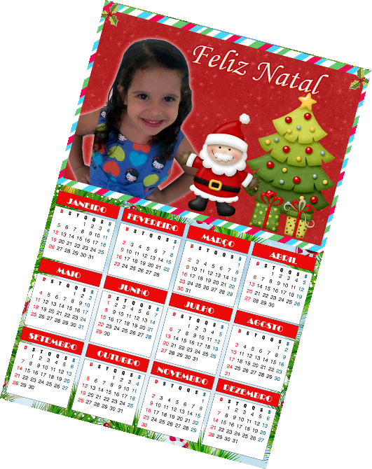 CALENDÁRIO VARIADOS — brinde personalizado da Cátia Brindes