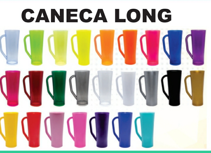 Caneca Long — brinde personalizado da Cátia Brindes