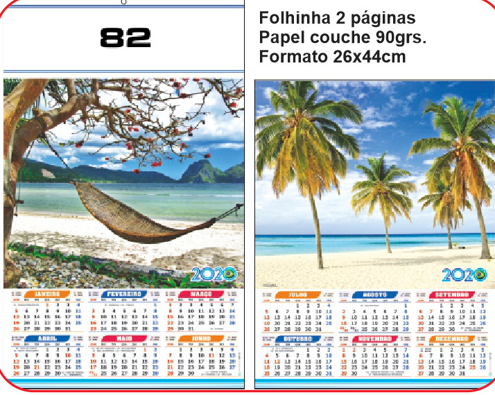 FOLHINHA ANUAL MODELO 82 — brinde personalizado da Cátia Brindes