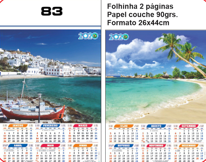 FOLHINHA ANUAL MODELO 83 — brinde personalizado da Cátia Brindes