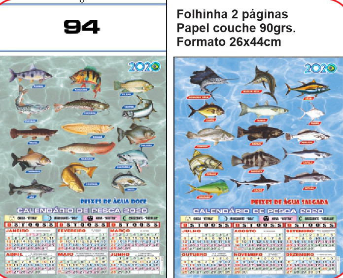 FOLHINHA ANUAL MODELO 94 — brinde personalizado da Cátia Brindes