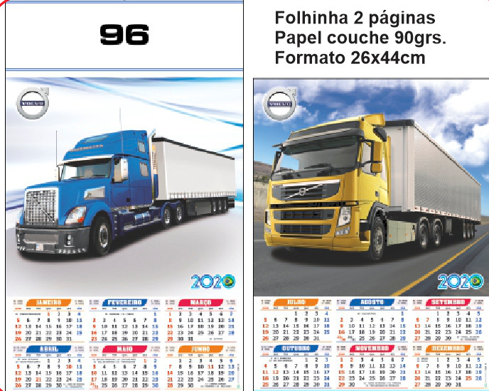 FOLHINHA ANUAL MODELO 96 — brinde personalizado da Cátia Brindes
