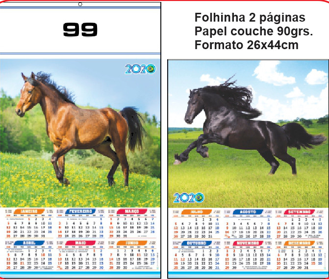 FOLHINHA ANUAL MODELO 99 — brinde personalizado da Cátia Brindes