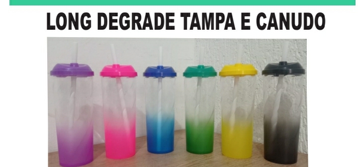 Long Degrade – Tampa e Canudo — brinde personalizado da Cátia Brindes