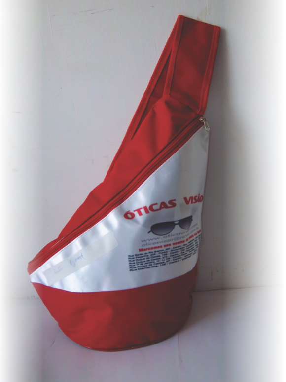MOCHILA GOLD DIAGONAL — brinde personalizado da Cátia Brindes