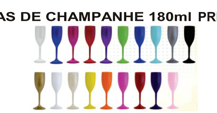 Taças de Champanhe – 180ml — brinde personalizado da Cátia Brindes